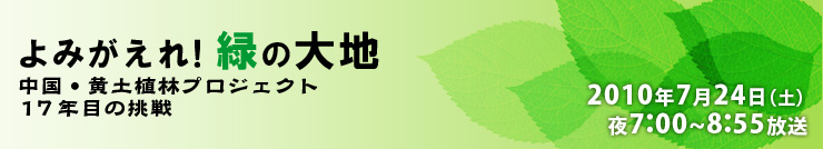 よみがえれ！緑の大地　中国・黄土植林プロジェクト １７年目の挑戦
